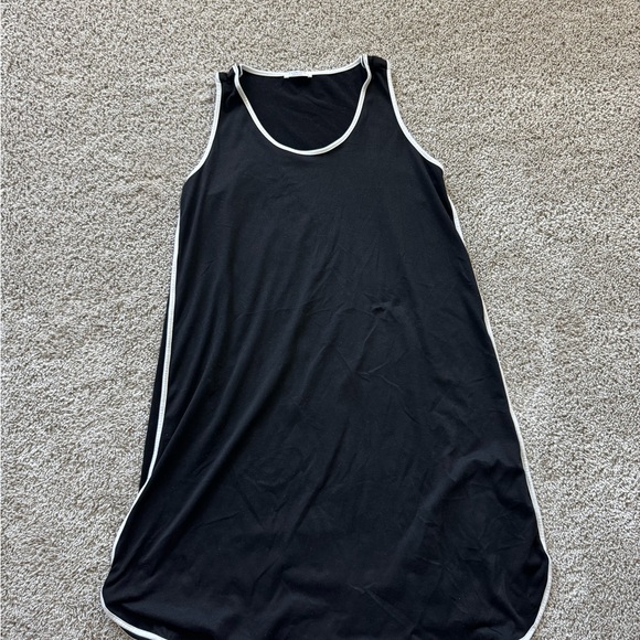 Black Nursing Dress Labor and Delivery Gown Breastfeeding Nightgown Size Medium - Picture 2 of 7